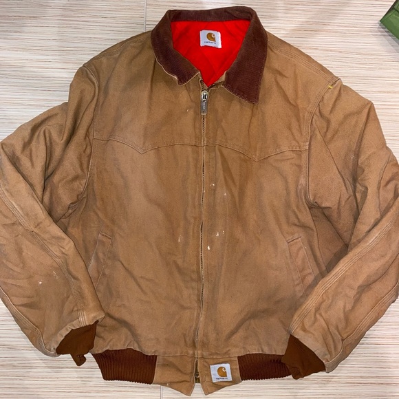 Vintage Carhart RED Quilt Lined Detroit Jacket - Picture 2 of 11